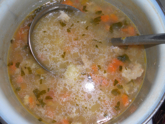 Детска супа с патешко месо