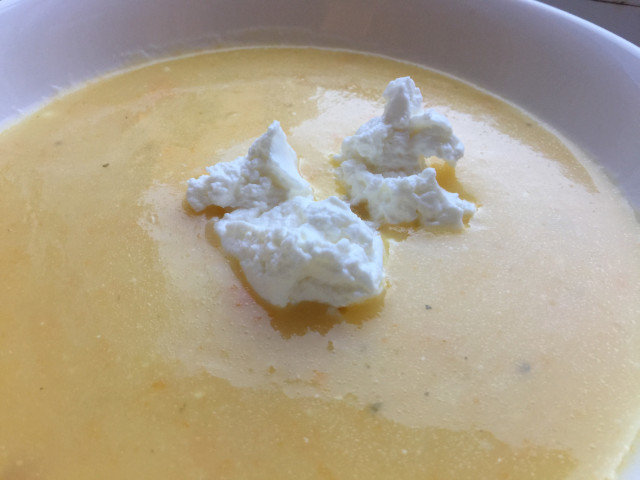 Крем супа с тиква и карфиол