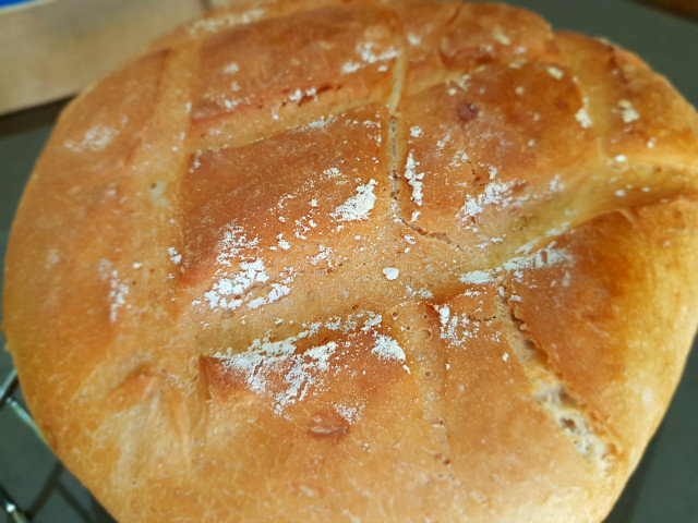 Най-бързия домашен хляб в плик за печене