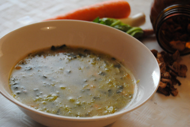 Супа със сушени челядинки
