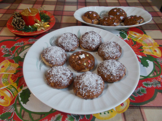 Портокалови курабийки с шоколад и кокос