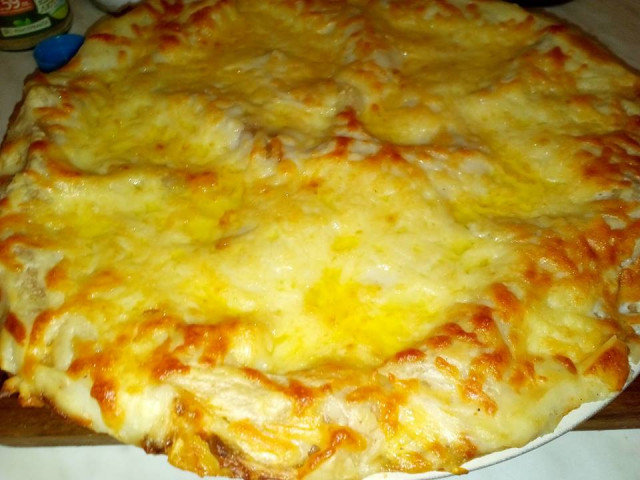 Лазаня с крема сирене и много зеленчуци