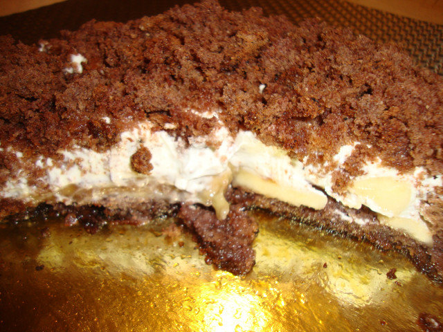 Дълбана торта с течен шоколад