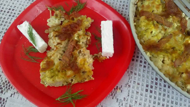 Карфиол с Праз и крема сирене на Фурна