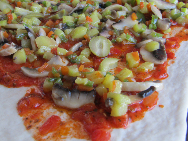 Постна пица Стромболи