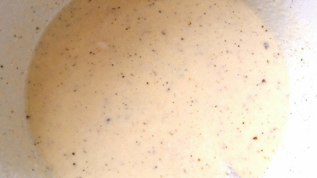 Млечна запеканка с картофи, лапад и праз