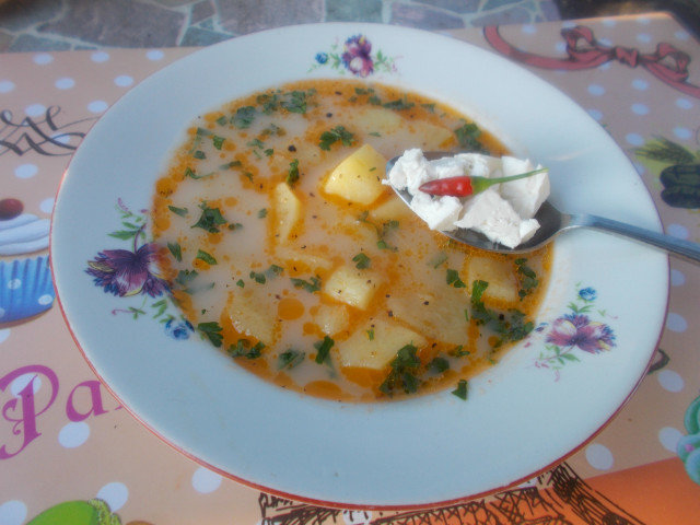 Родопска картофена супа
