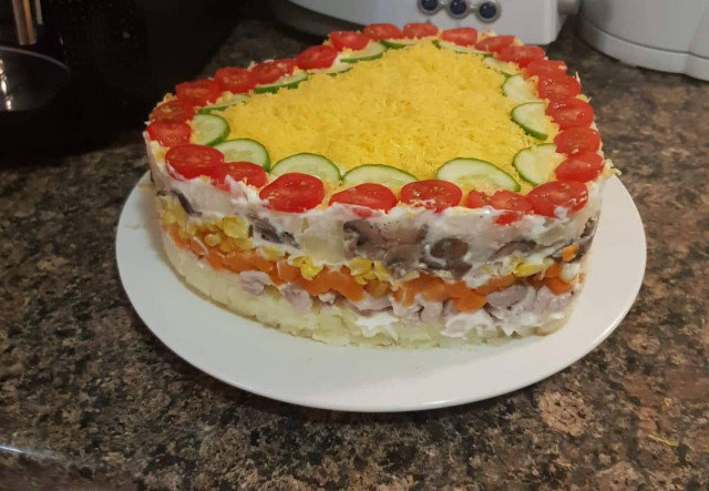 Солена торта - салата