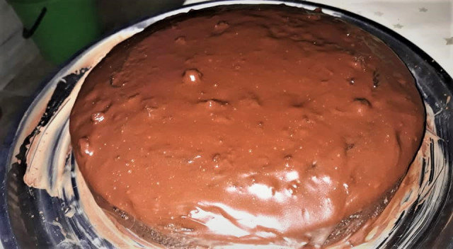 Какаов кекс с шоколадова глазура