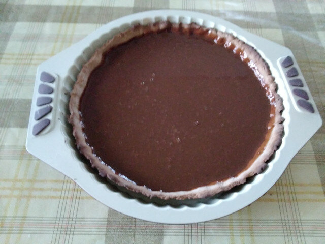 Шоколадов тарт с аромат на кафе