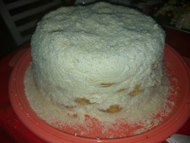 Бисквитена торта Рафаело