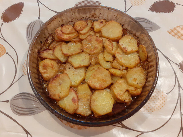 Постни печени картофи по сръбски