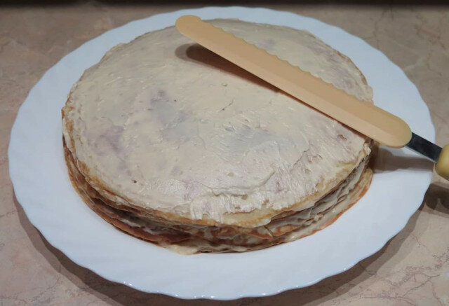 Палачинкова торта с маскарпоне