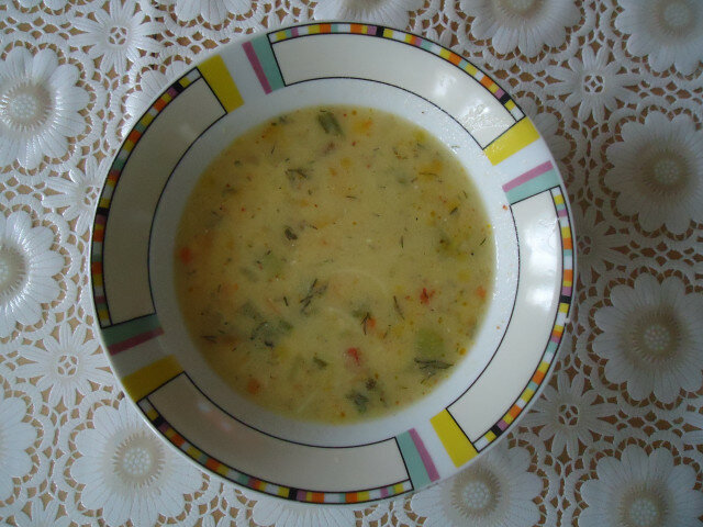 Зеленчукова супа със застройка