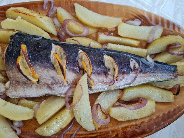 Риба Сериола с картофи