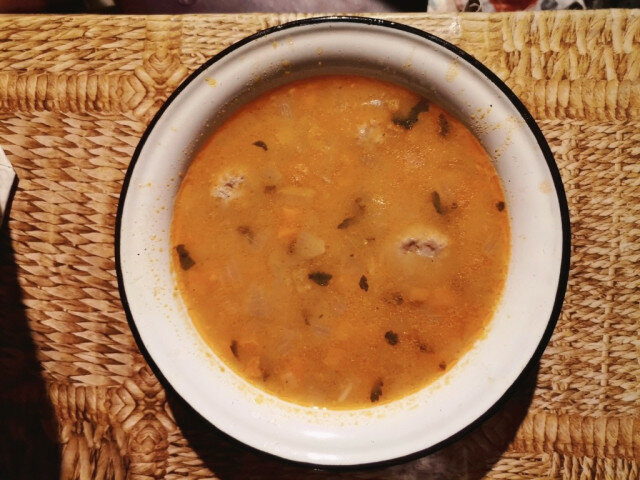 Класическа супа топчета без ориз и застройка