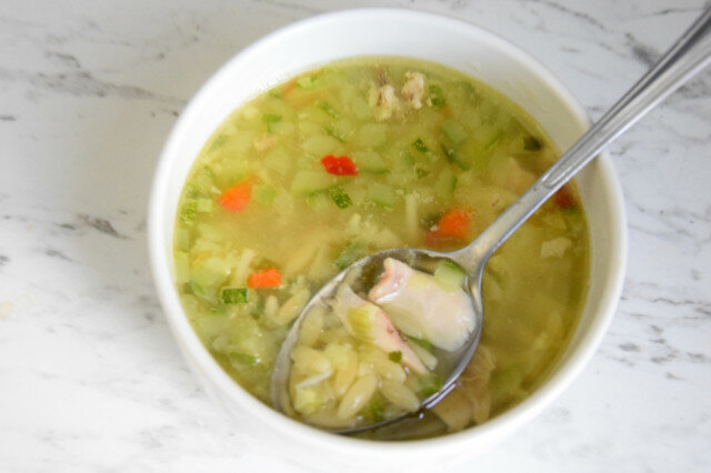Супа с тиквички без застройка